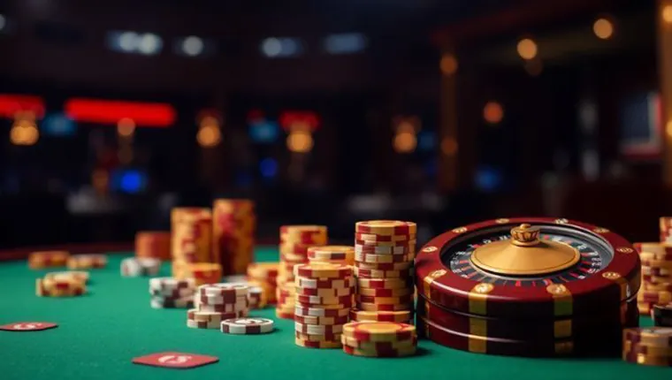 A person using a smartphone to play an online casino game, illustrating spinplus's user-friendly mobile experience.